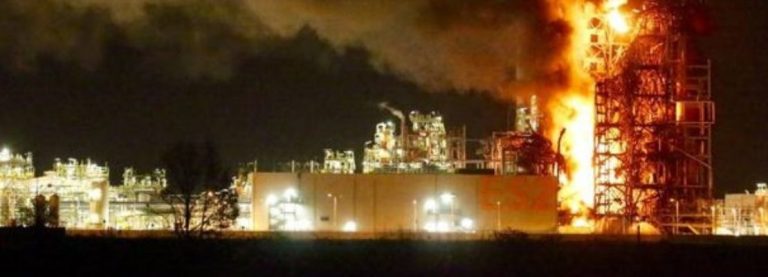 PERICOLO INTOSSICAZIONE PER IL GIGANTESCO INCENDIO DELLA RAFFINERIA NEL PAVESE?